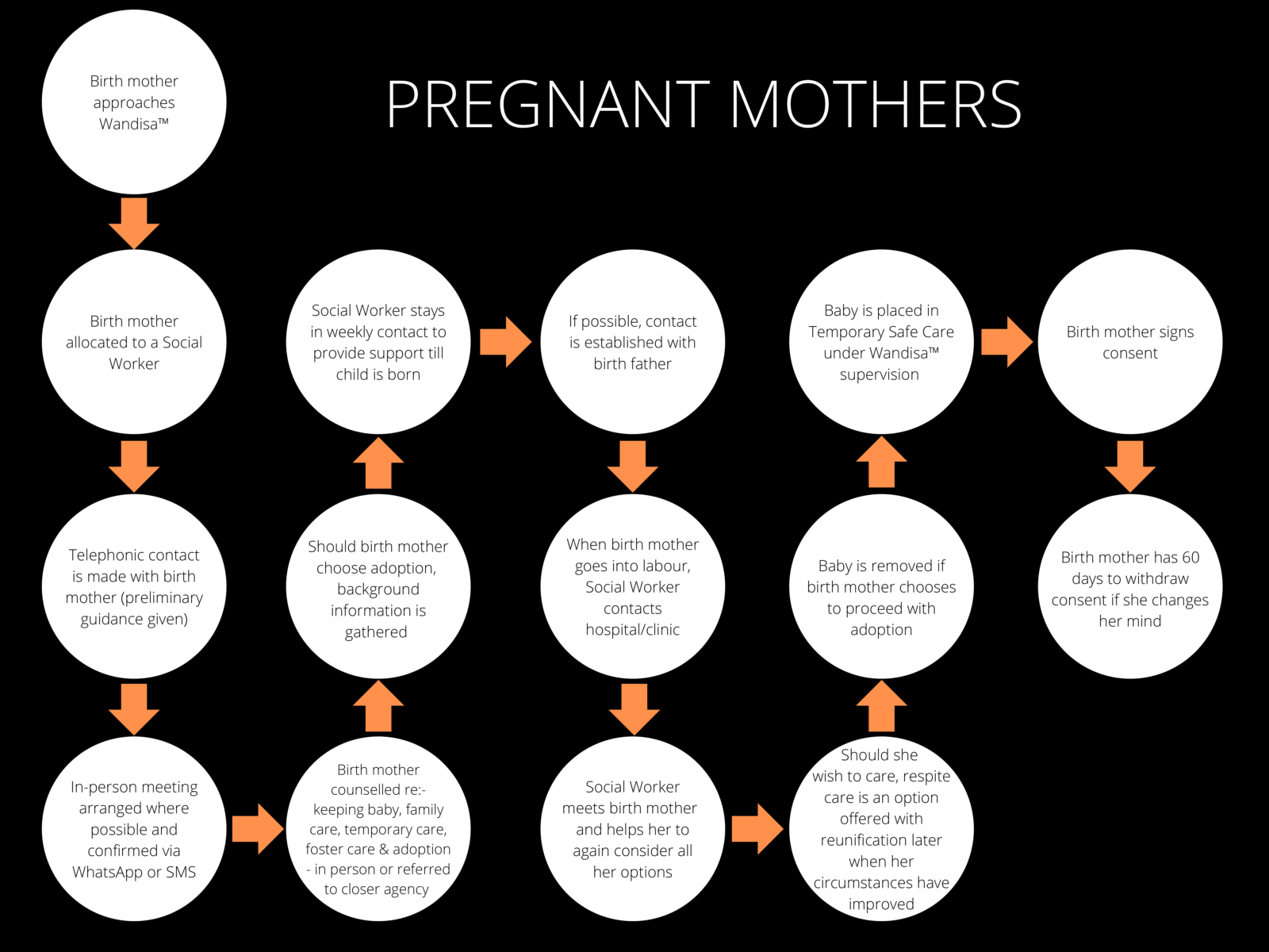 Pregnant Mothers Process Infographic